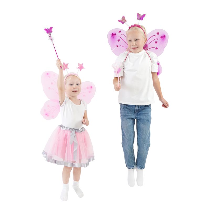 Карнавальный набор "Бабочка", 4 предмета (юбка, крылья, ободок, палочка)