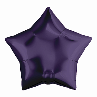 Звезда Темно-фиолетовый в упаковке, фольгированный шар