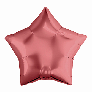 Звезда Кармин в упаковке, фольгированный шар