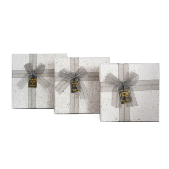 Набор подарочных коробок 3 в 1 "Фактура. Квадрат"