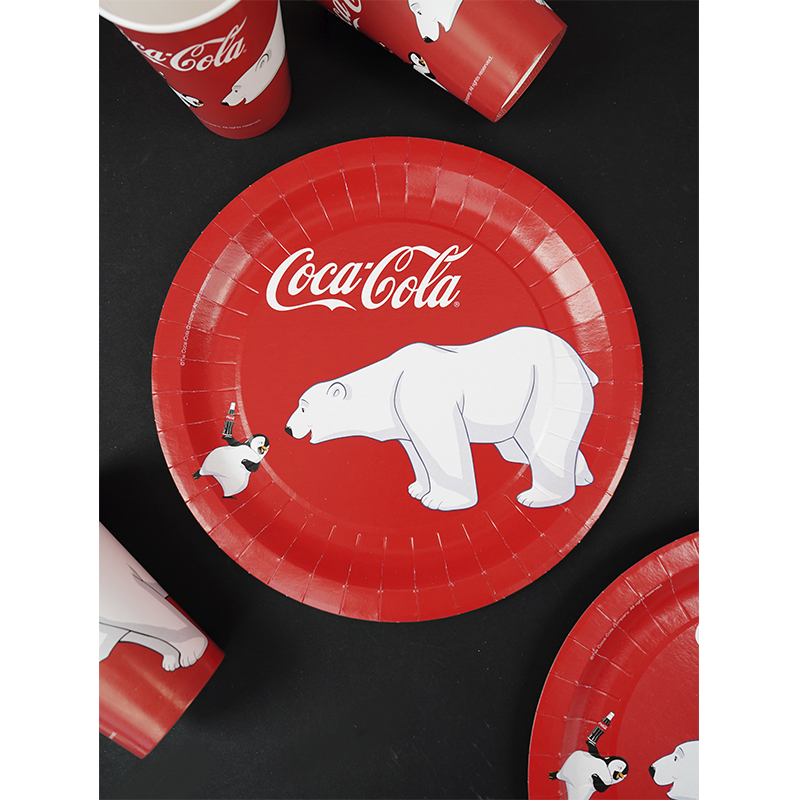 Стаканы бумажные "Сoca-Cola" Белый мишка 