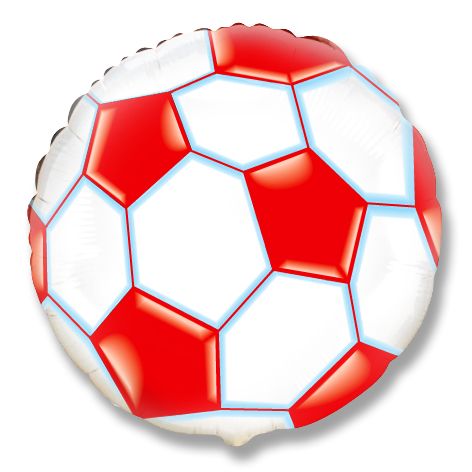 Футбольный мяч (Красный)