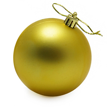 Новогодние шары Золото матовые