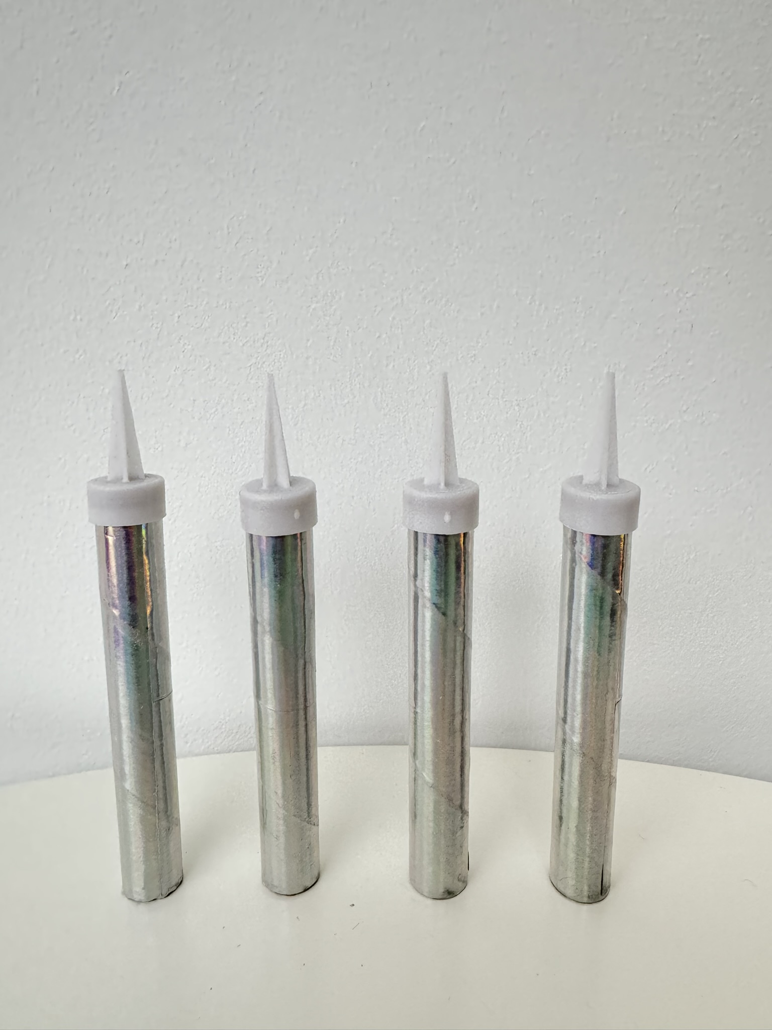 Тортовая свеча "Серебряные Искры" Голография, 30 сек.