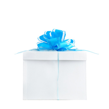 Подарочный Бант-шар "Идеал" Голубой Макаронс