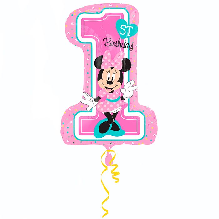 Минни 1й День рождения / Minnie 1st Birthday, фольгированный шар