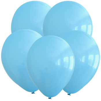Светло-голубой, Пастель / Blue, латексный шар
