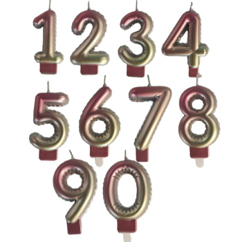 Свеча тортовая цифра "Нежный градиент" 1