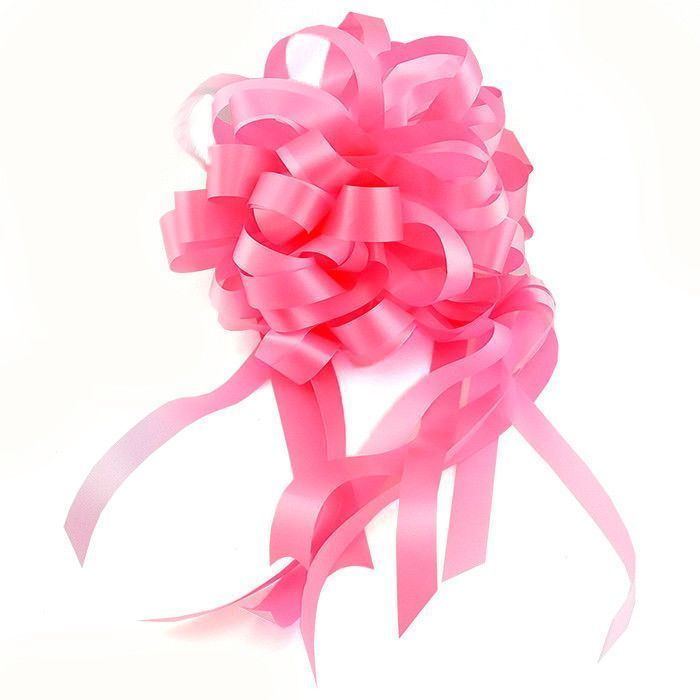 Подарочный Бант-шар Пастель "Комбо" Коралловый с нежно-розовым