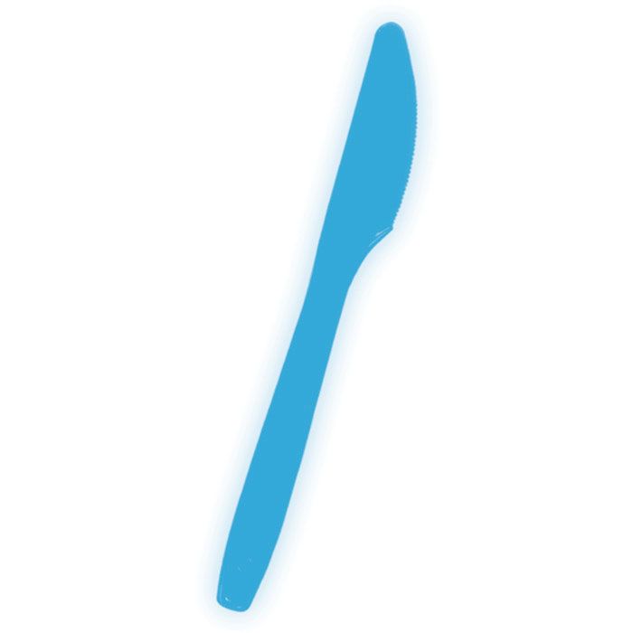 Ножи пластиковые "Делюкс" Голубые