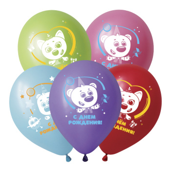 Мини-Мишки СДР, Ассорти Пастель, латексный шар 