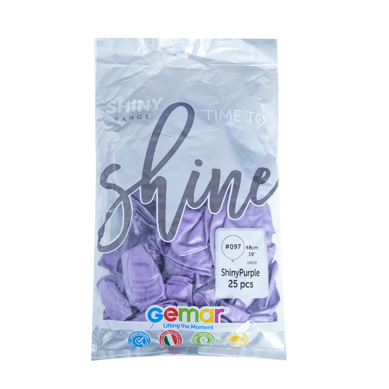 Хром Фиолетовый 97, Металл /  Shiny Purple, латексный шар