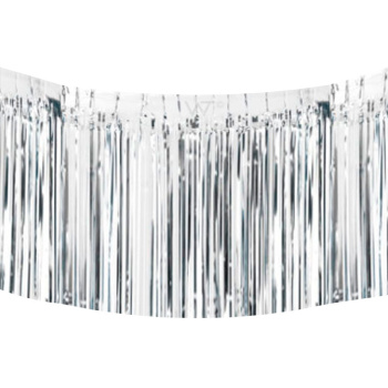 Занавес "Дождик" Серебряный