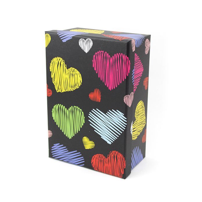 Набор подарочных коробок 10 в 1 "Разноцветные сердца"