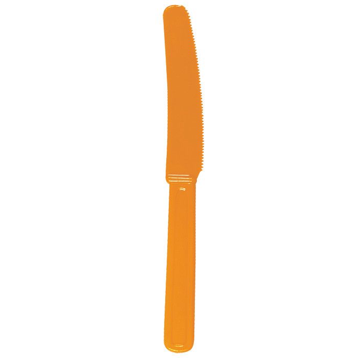 Ножи пластиковые "Делюкс" Оранжевые