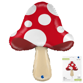 Гриб, Мухомор в упаковке, фольгированный шар