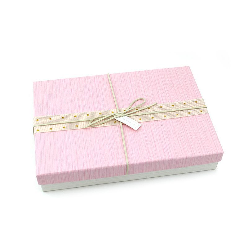 Коробка подарочная "Сюрприз" Розовый с лентой