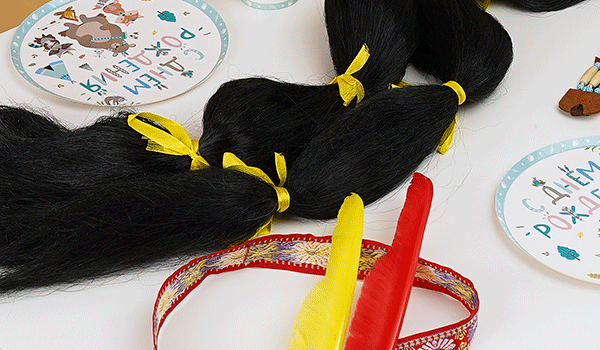 Парик Индейский стиль