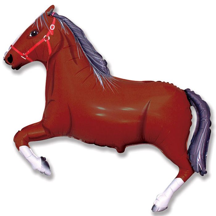 Лошадь (темно-коричневая)