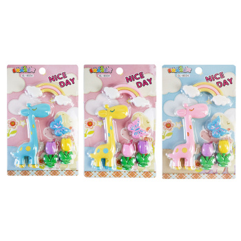 Набор ластиков фигурных "Жирафик" на природе 