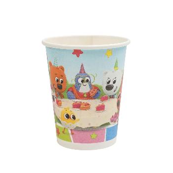 Стаканы бумажные "С днем рождения" Мини-мишки