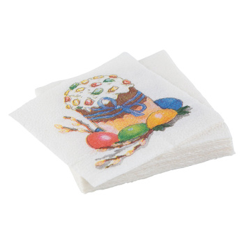 Салфетки Пасхальный кулич, однослойные