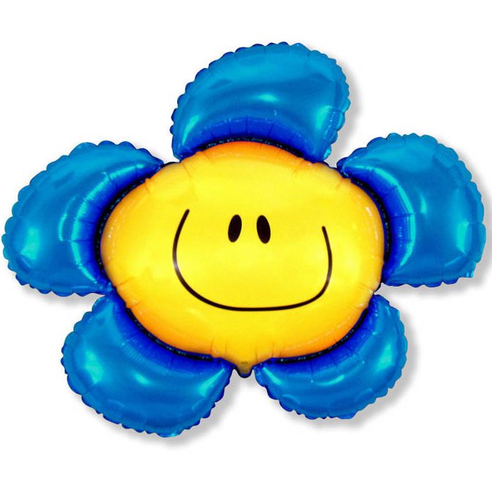 Цветочек (солнечная улыбка) синий