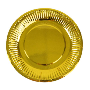 Тарелки фактурные Золотые 