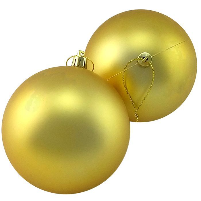 Новогодние шары Золотые (матовые)