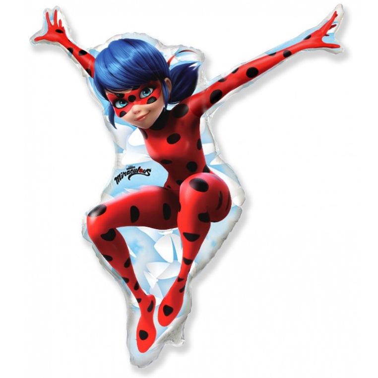 Леди Баг мини / Lady Bug, фольгированный шар
