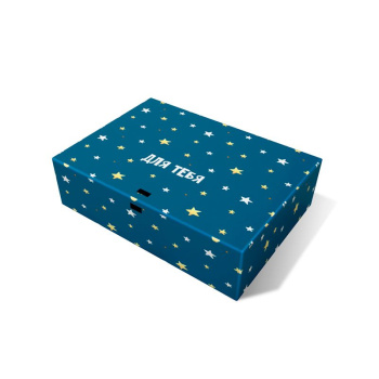Коробка складная с лентой "Для тебя. Звезды" 
