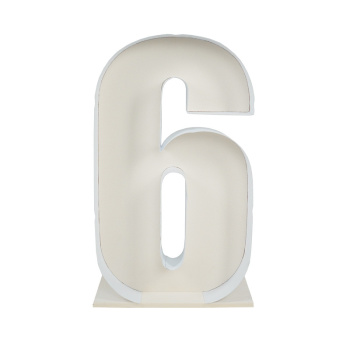 Каркас для аэромозаики. Цифра "6"