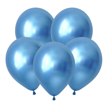 Синий, Зеркальные шары / Luster Blue, латексный шар