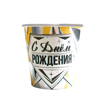Стаканы 190 мл СДР Роскошь серебра  / 6 шт. / В