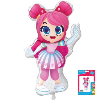 Геройчики Пинки мини, фольгированный шар