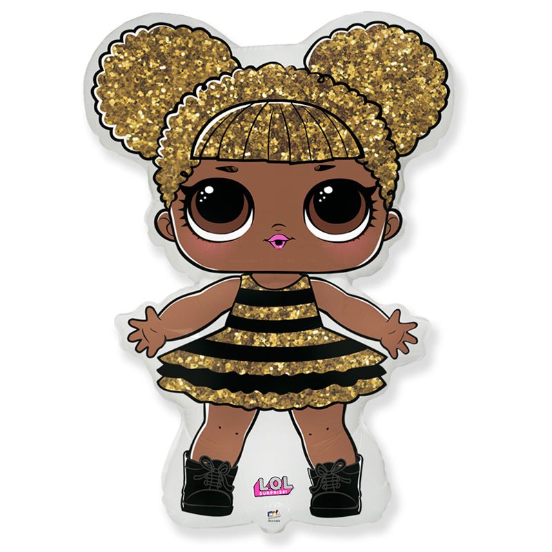 Кукла ЛОЛ Квин Би мини / LOL Queen Bee, фольгированный шар