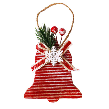 Елочное украшение Колокольчик красный