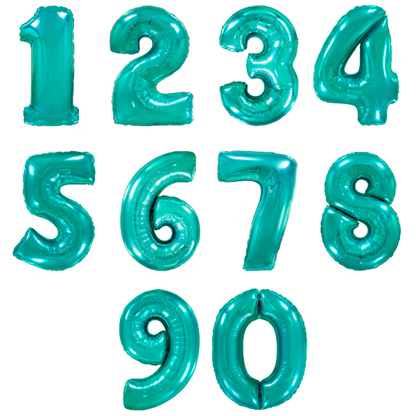 Цифра 5 Тиффани / Five, фольгированный шар