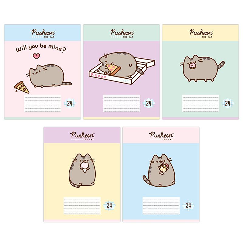Тетрадь "Pusheen", 24 л.