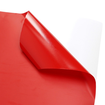 Пленка самоклеящаяся Красная матовая / рулон