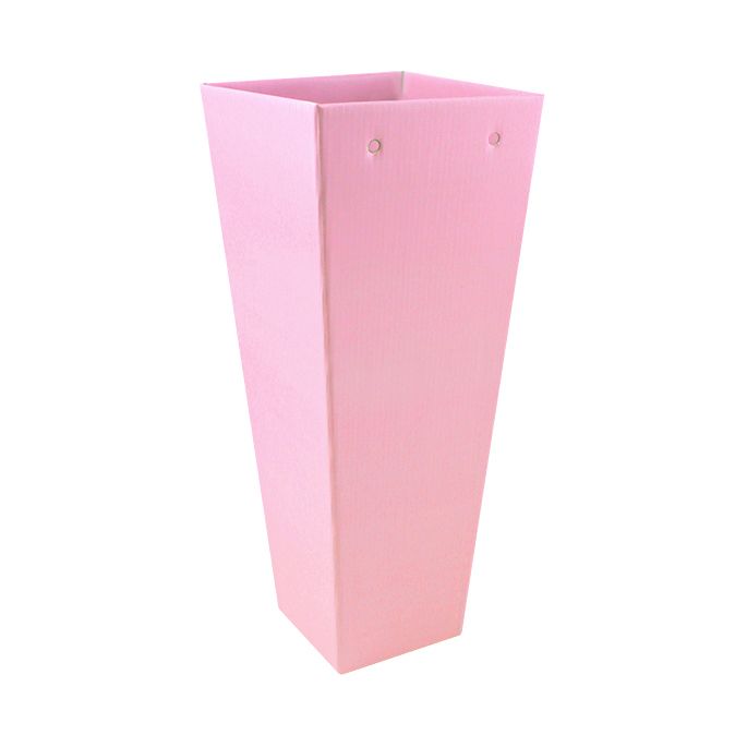 Коробка для цветов Трапеция высокая Розовый