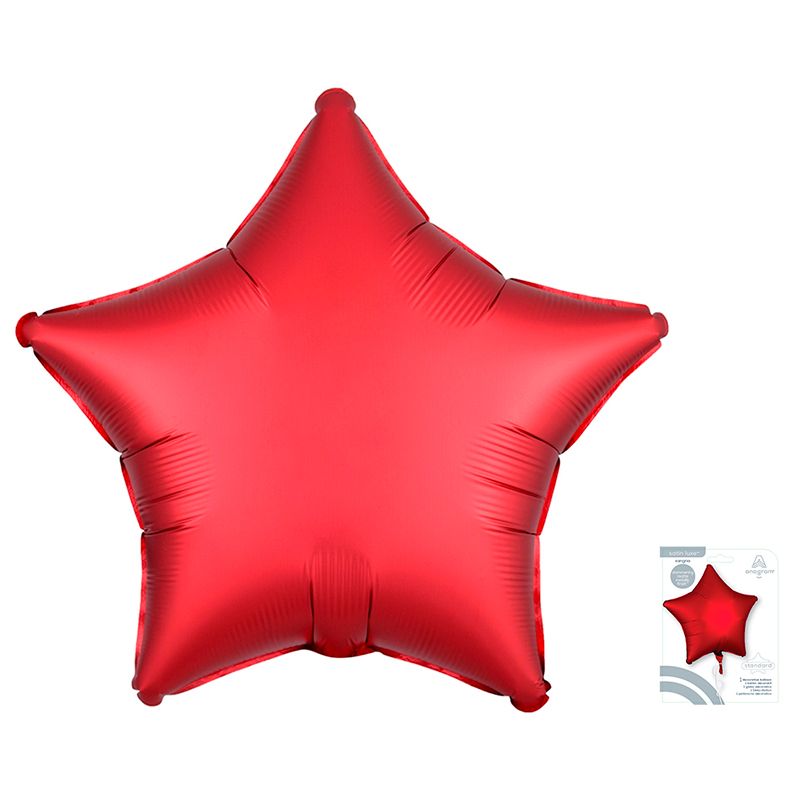 Звезда Красный Ягодный Сатин Люкс в упаковке / Satin Luxe Sangria