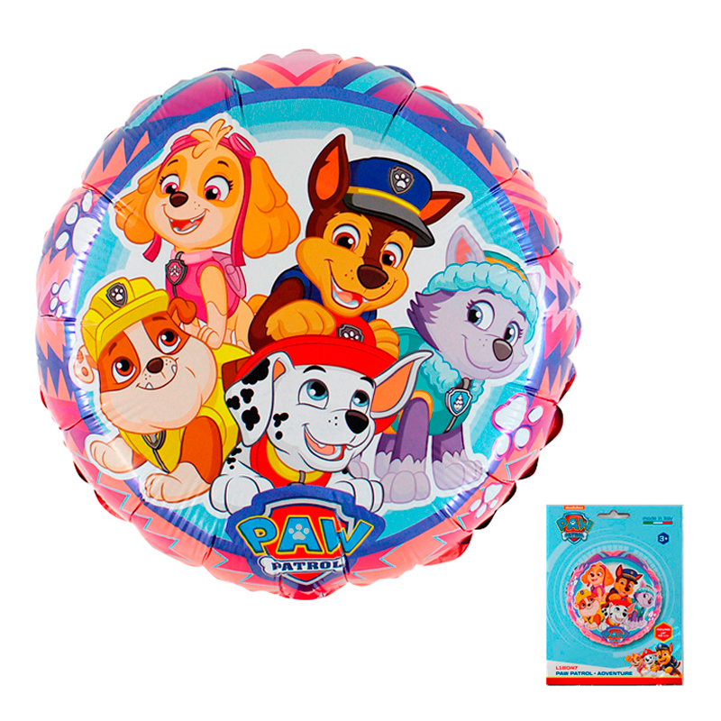 Щенячий патруль. Приключение в упаковке / Paw Patrol Adventure, фольгированный шар