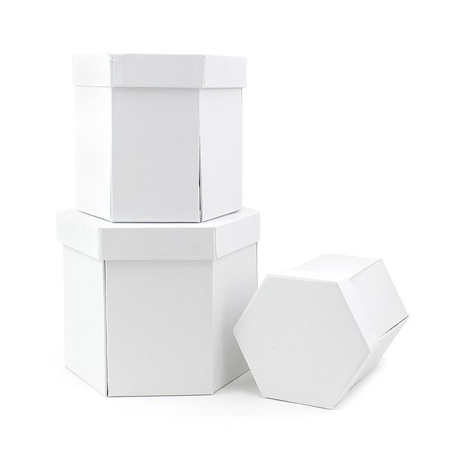 Набор подарочных коробок 3 в 1 "Удивление" Белый