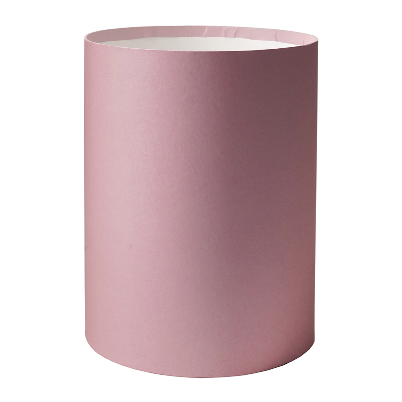 Коробка "Премиум", цилиндр, Розовый