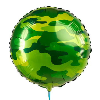 Круг Камуфляж, фольгированный шар