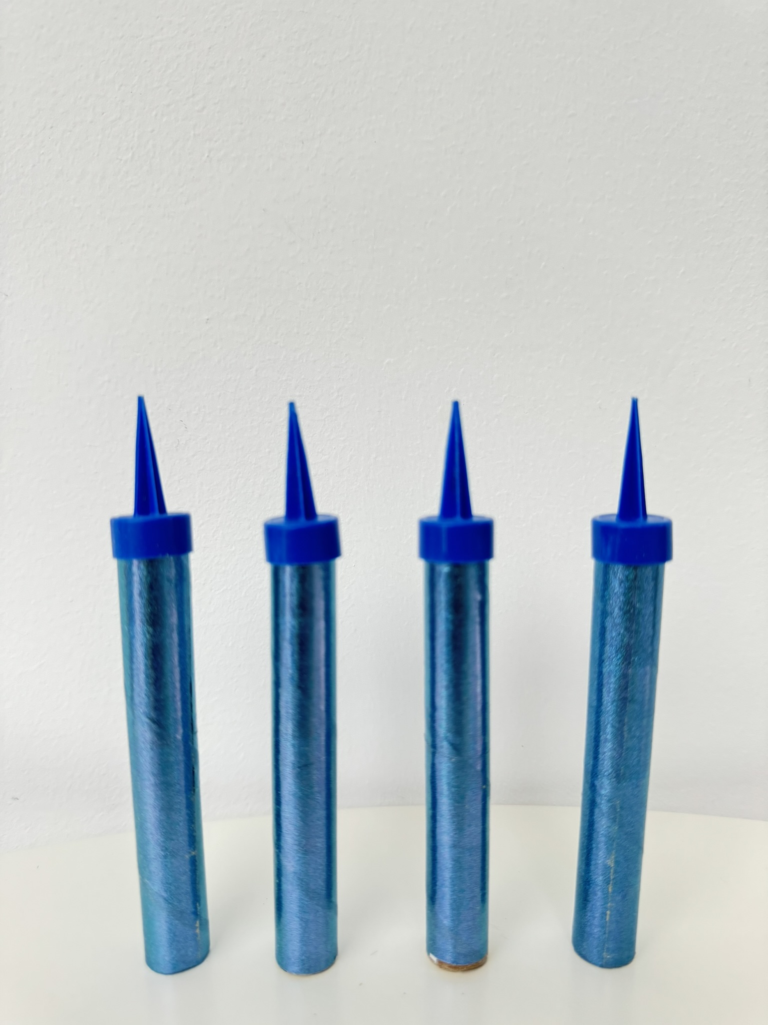 Тортовая свеча "Фонтан" Голубое пламя, 30 сек.