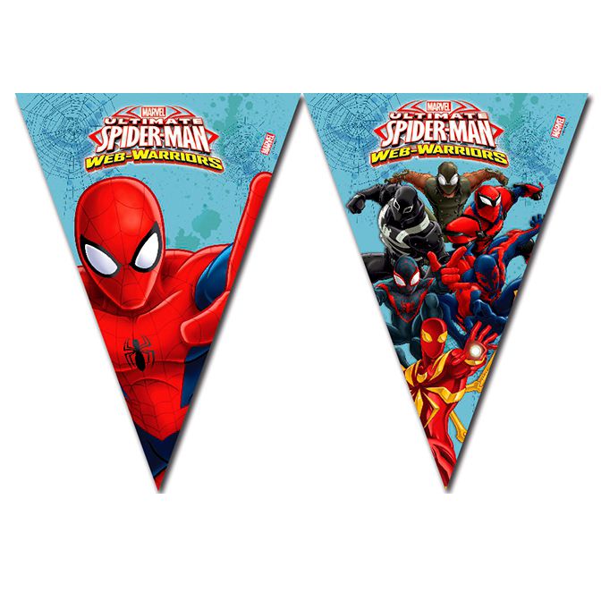 Гирлянда-вымпелы "Человек-Паук" / Ultimate Spiderman Web Warriors