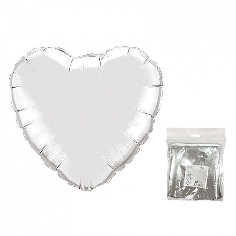 Сердце Серебро в упаковке / Silver