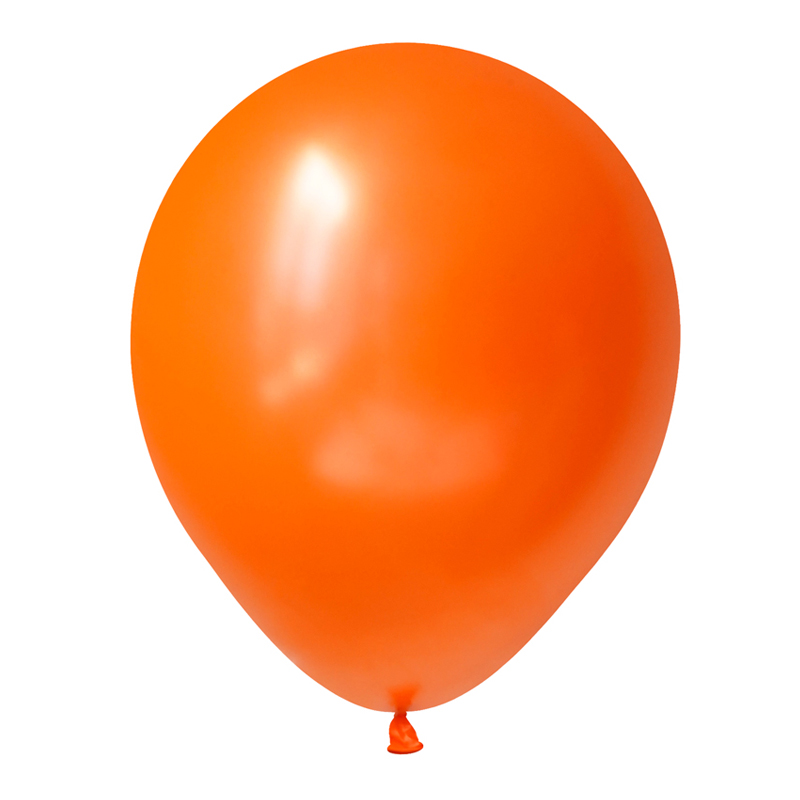 Оранжевый, Металл / Orange, латексный шар